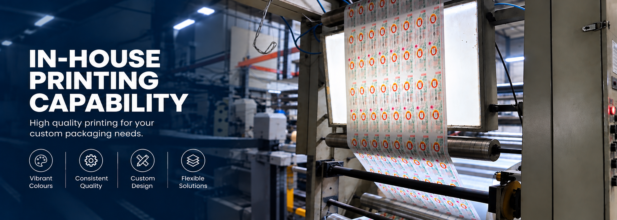 In-house printing capability – high quality printing for your custom packaging needs